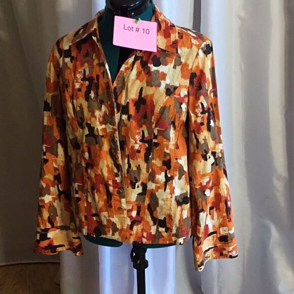 CHRISTOPHER & BANKS shirt/jacket in size XL with snap front - Picture 1 of 13
